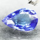 3.01 CT.Flawless Natural Pear 8*11 mm. Vivid Cornflower Purple Blue Tanzanite 坦桑