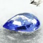 3.01 CT.Flawless Natural Pear 8*11 mm. Vivid Cornflower Purple Blue Tanzanite 妿¡