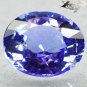 2.01 Ct.Flawless Full Fire Natural Oval 7.5*8.5 mm. Sweet Blue Purple Tanzanite