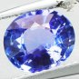 2.01 Ct.Flawless Full Fire Natural Oval 7.5*8.5 mm. Sweet Blue Purple Tanzanite