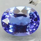 2.73 Ct.Firely Flawless Natural Oval 8*10 mm. Intense Blue Purple Tanzanite Gems