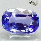 2.85 Ct.Flawless Firely Natural Oval 7*11 mm. Intense Blue Violet Tanzanite 坦桑