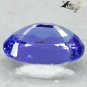 2.85 Ct.Flawless Firely Natural Oval 7*11 mm. Intense Blue Violet Tanzanite &aring;�&brvbar;&aelig;&iexcl;�