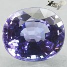 2.98 Ct.Flawless Full Fire Natural Oval 8*9 mm. Intense Blue Purple Tanzanite