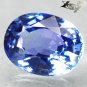 3.41 Ct.Flawless Firely Natural Oval 7.5*10 mm. Intense Blue Purple Tanzanite