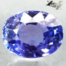 3.66 Ct.Flawless Firely Natural Oval 7.5*10 mm. Intense Blue Purple Tanzanite
