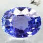 3.66 Ct.Flawless Firely Natural Oval 7.5*10 mm. Intense Blue Purple Tanzanite