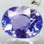 3.66 Ct.Flawless Firely Natural Oval 7.5*10 mm. Intense Blue Purple Tanzanite