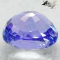 3.66 Ct.Flawless Firely Natural Oval 7.5*10 mm. Intense Blue Purple Tanzanite