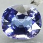 3.67 Ct.Flawless Full Fire Natural Oval 8.5*10 mm. Intense Purple Blue Tanzanite