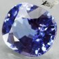 3.67 Ct.Flawless Full Fire Natural Oval 8.5*10 mm. Intense Purple Blue Tanzanite