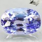 6.02 Ct.Flawless Full Fire Natural Oval 8.5*12.5 Sweet Purple Tanzania Tanzanite