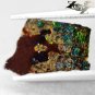 Natural Iridescence Shading Orange Blue Green Color Dragon Skin Ammolite 0.9 CT.