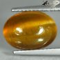5.21 CT.Natural Oval 9*12mm Strong Cat's Eye Yellow Green Tanzania Apatite 貓眼磷灰石