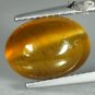 5.21 CT.Natural Oval 9*12mm Strong Cat's Eye Yellow Green Tanzania Apatite è²ç¼ç£·ç°ç³