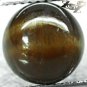 4.27 CT.Natural Round 8.5 mm. Honey Brown Strong Cat's Eye Tanzania Apatite Gems