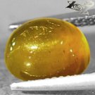 4.53 CT.Natural Oval 7.5*10 mm. Strong Cat's Eye Yellow Green Tanzania Apatite
