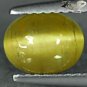 Natural Oval 6*8 mm. Strong Cat's Eye Effect Green Yellow Apatite 1.68 CT.貓眼磷灰石