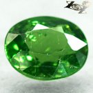2.5 CT.Natural Oval 8 * 9 mm. Intense Leaf Green Madagascar Apatite Loose Gems