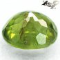 4.72 CT.Natural Oval 9*11 mm.Red Brown Rutiles Inside Green Mada Apatite ç¶ è²ç£·ç°ç³
