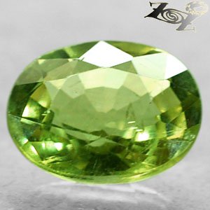2.75 Ct.Full Fire Natural Oval 8*9.5 mm Tanzania Rich Bright Olive Green Apatite