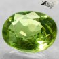 2.75 Ct.Full Fire Natural Oval 8*9.5 mm Tanzania Rich Bright Olive Green Apatite