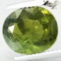 4.75 CT.Natural Oval 10*11.5 mm. Intense Olive Green Madagascar Apatite ç¶ è²ç£·ç°ç³