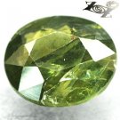 13.01 CT.Natural Oval 13.4 * 15.3 mm. Leaf Green Madagascar Apatite Loose Gems
