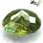 13.01 CT.Natural Oval 13.4 * 15.3 mm. Leaf Green Madagascar Apatite Loose Gems