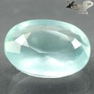 19.22 CT.Natural Oval 16*21 mm. Intense Aqua Blue Tanzania Aquamarine Beryl 海藍寶石