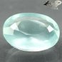 19.22 CT.Natural Oval 16*21 mm. Intense Aqua Blue Tanzania Aquamarine Beryl 海藍寶石