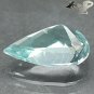 6.82 CT.Firly Natural Pear 12*16.5 mm Intense Aqua Greenish Blue Aquamarine æµ·è寶ç³