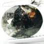 3.84 CT.Natural Oval 8*10 mm. Spark Orange Plates Matrix Gray Black Astrophylite