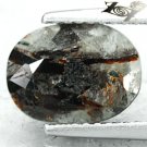 2.65CT.Natural Oval 8*10 mm.Spark Orange Plates Matrix Black Russia Astrophylite