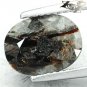2.65CT.Natural Oval 8*10 mm.Spark Orange Plates Matrix Black Russia Astrophylite