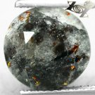 4.03 CT.Natural Round 10 mm. Spark Orange Plates Matrix Russia Astrophylite Gems