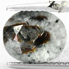 3.05 CT.Natural Oval 8.5*10 mm. Orange Spark Plates Matrix Russia Astrophylite