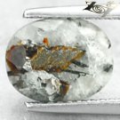3.17 CT.Natural Oval 7.5*10 mm. Spark Orange Plates Matrix Russia Astrophylite
