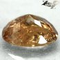 8.54 Ct.Firely Natural Oval 12.5*14 mm. Color Shift Brown France Ferro Axinite