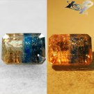 3.98 Ct.Natural Emerald 7.5*10 mm Bi Color Salmon Brown Blue Magnesio Axinite 斧石