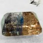 3.98 Ct.Natural Emerald 7.5*10 mm Bi Color Salmon Brown Blue Magnesio Axinite &aelig;�&sect;&ccedil;�&sup3;