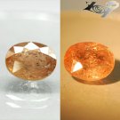 7.83 CT.Natural Oval 10.5*13 mm. Color Shift Salmon Yellow France Ferro Axinite