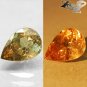 2.94 CT.Natural Pear 7.5*10.5 mm.Lilac Yellow Color Shift France Ferro Axinite