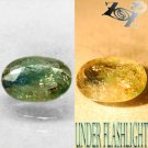 3.32CT.Natural Oval 8*11.5mm. Clr Shift Lilac Green Blue Magnesio Epidot Axinite
