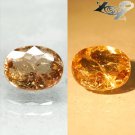 4.5 Ct.Firely Natural Oval 10*12 mm. Color Shift Rich Salmon Brown Ferro Axinite