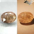 7.91 Ct.Natural Oval 12*15 mm.Color Shift Brown Blue Magnesio Axinite