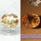 2.38 CT.Firely Natural Oval 7*9 mm. Intense Lilac Yellow France Ferro Axinite