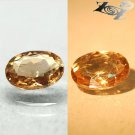 3.21 CT.Natural Oval 8*11mm Intense Lilac Yellow Brown Color Shift Ferro Axinite