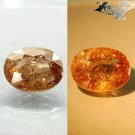 10.39 CT.Natural Oval 12*15 mm Intense Lilac Yellow Color Shift Ferro Axinite 斧石