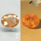 5.57 CT.Natural Oval 9.5*11 mm. Intense Lilac Yellow Brown Color Shift Axinite
